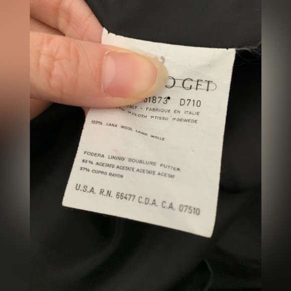 Christian Dior women classic wool coat with belt - Picture 5 of 5